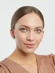 Золотой серьги-восьмерки с фианитами