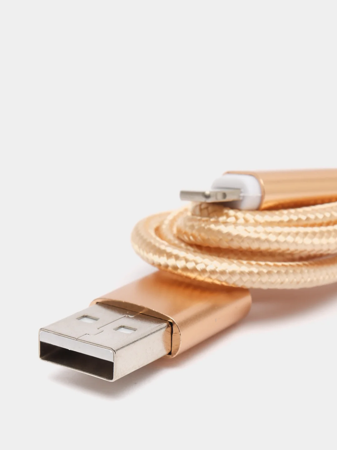 Золотой usb кабель 2.0 А Apple Lythning, type C, micro usb