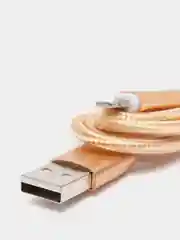 Золотой usb кабель 2.0 А  Apple Lythning, type C, micro usb