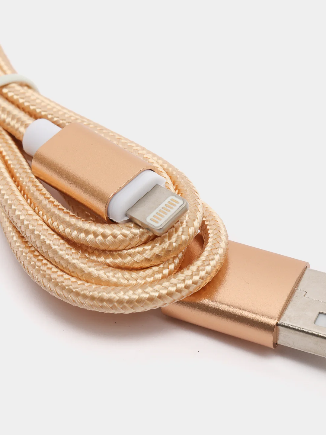 Золотой usb кабель 2.0 А Apple Lythning, type C, micro usb