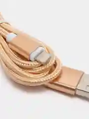 Золотой usb кабель 2.0 А  Apple Lythning, type C, micro usb