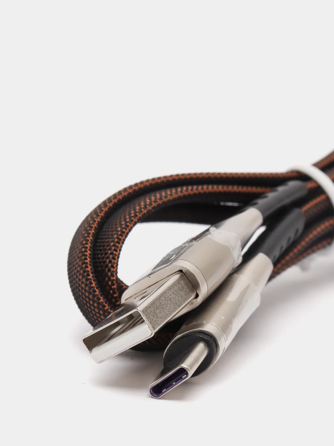 Черный usb кабель Olaf для быстрого заряда Quallcomm 3.0