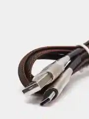 Черный usb кабель Olaf для быстрого заряда Quallcomm 3.0
