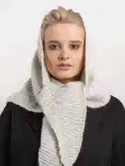 Белый шарф платок КОСЫНКА женская