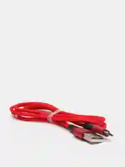 Красный usb кабель быстрый заряд 2.0 А borofone BX 20 micro, type c, Apple ligtning