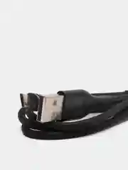 Черный usb Кабель магнитный Borofone BU16 USB microUSB 1.0м 2.4A плетенный