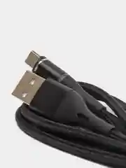Черный usb Кабель магнитный Borofone BU16 USB microUSB 1.0м 2.4A плетенный