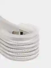 Серебряный usb кабель для зарядки и передачи данных 2.0 А нейлоновый 1.35 м, micro usb, type c