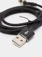 Черный usb кабель twitch 2.1 A магнитный для зарядки 2 -х метровые, поворот 180 градусов