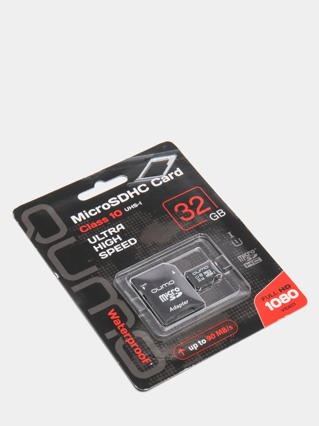 Карта памяти QUMO microSD, UHS-1, class 10, с адаптером, 5 видов