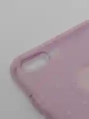 Пурпурный чехол для Apple iPhone 7 Plus / 8 Plus, прозрачный, силиконовый, со стразами