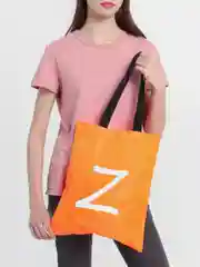 Оранжевый сумка-шоппер "Z / V"