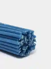 Свечи восковые, синие, 50 штук