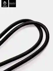 Черный кабель, Шнур, Провод, USB - microUSB, 2.4A, 1м, Denmen D01V, микро усб, микро юсб, андроид