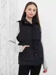 Лавандовый жилет женский утепленный