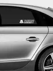 Белый наклейка на авто TOUGE SAMURAI Горный дрифт самурай JDM стикер