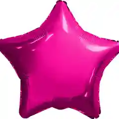 Коралловый меланж фольгированный шар-звезда 18*46см