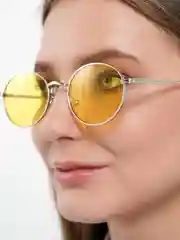 Серебряный солнцезащитные очки, с защитой от УФО