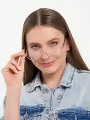 Розовый имиджевые ретро-очки