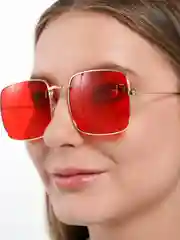 Красный солнцезащитные женские очки