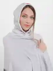 Молочный плед с капюшоном "Клинок, рассекающий демонов", 100 х 160 см mg