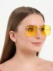 Желтый солнцезащитные женские очки