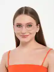 Розовый имиджевые очки