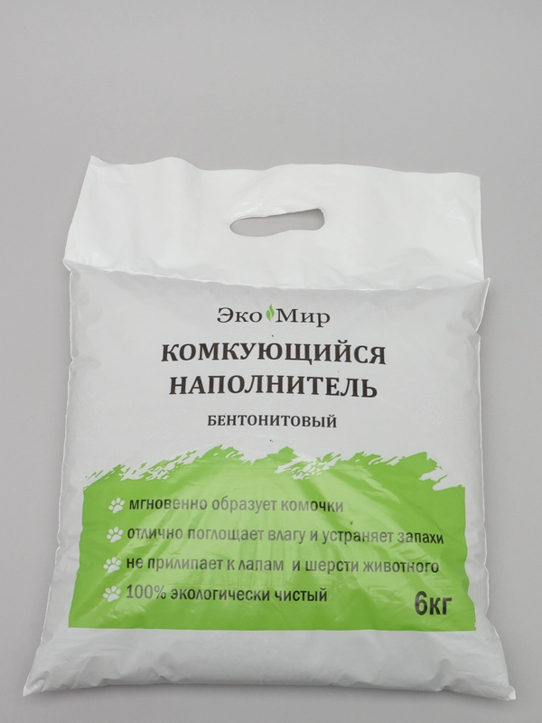 Наполнитель для кошачьего туалета ЭкоМир, комкующийся, 6 кг бентонит наполнитель для кошек