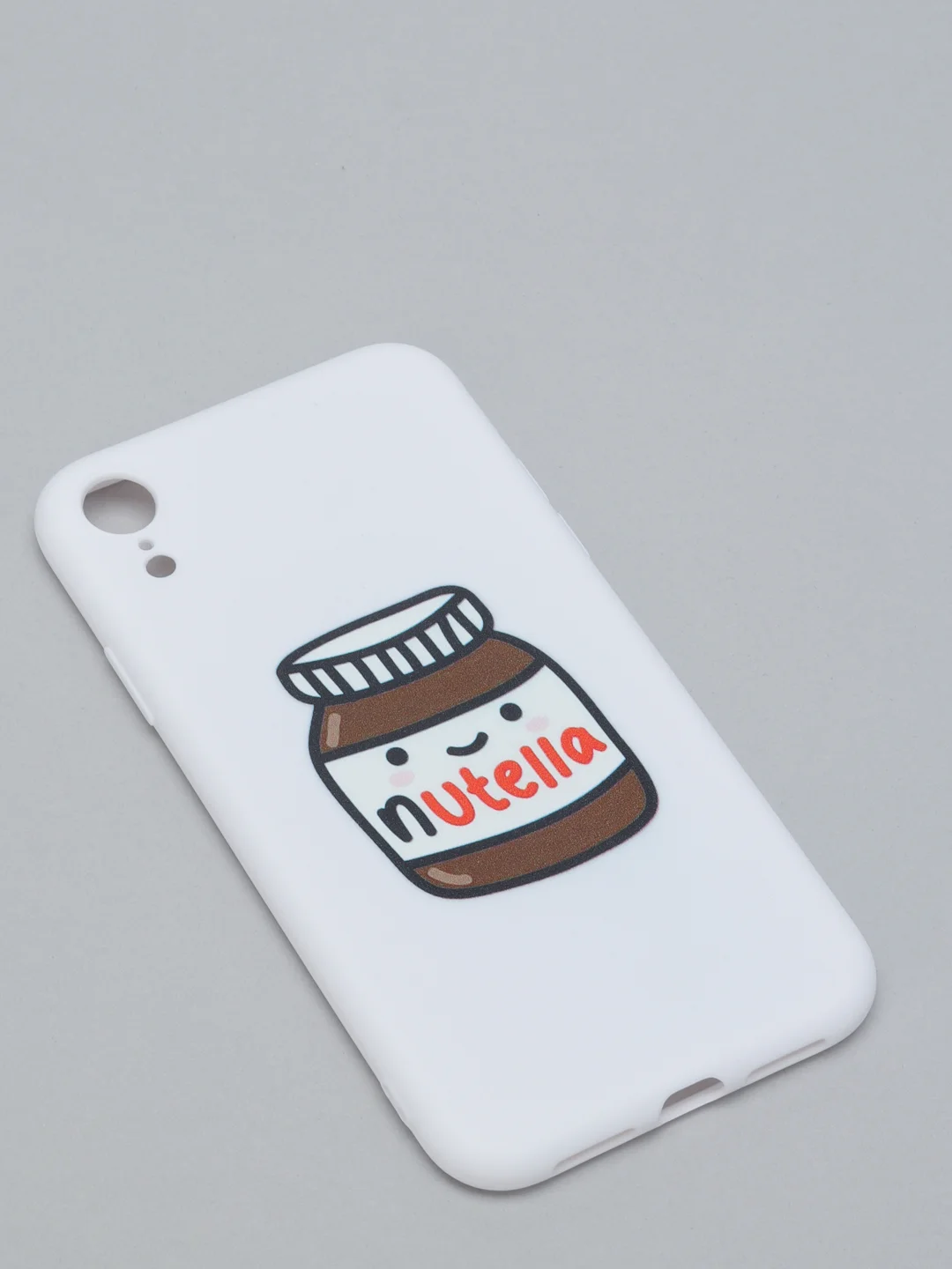 Белый чехол "Nutella"для iPhone, на айфон 7/8 Pro 11 12 Pro XR