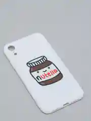 Белый чехол "Nutella"для iPhone, на айфон  7/8 Pro 11 12 Pro XR