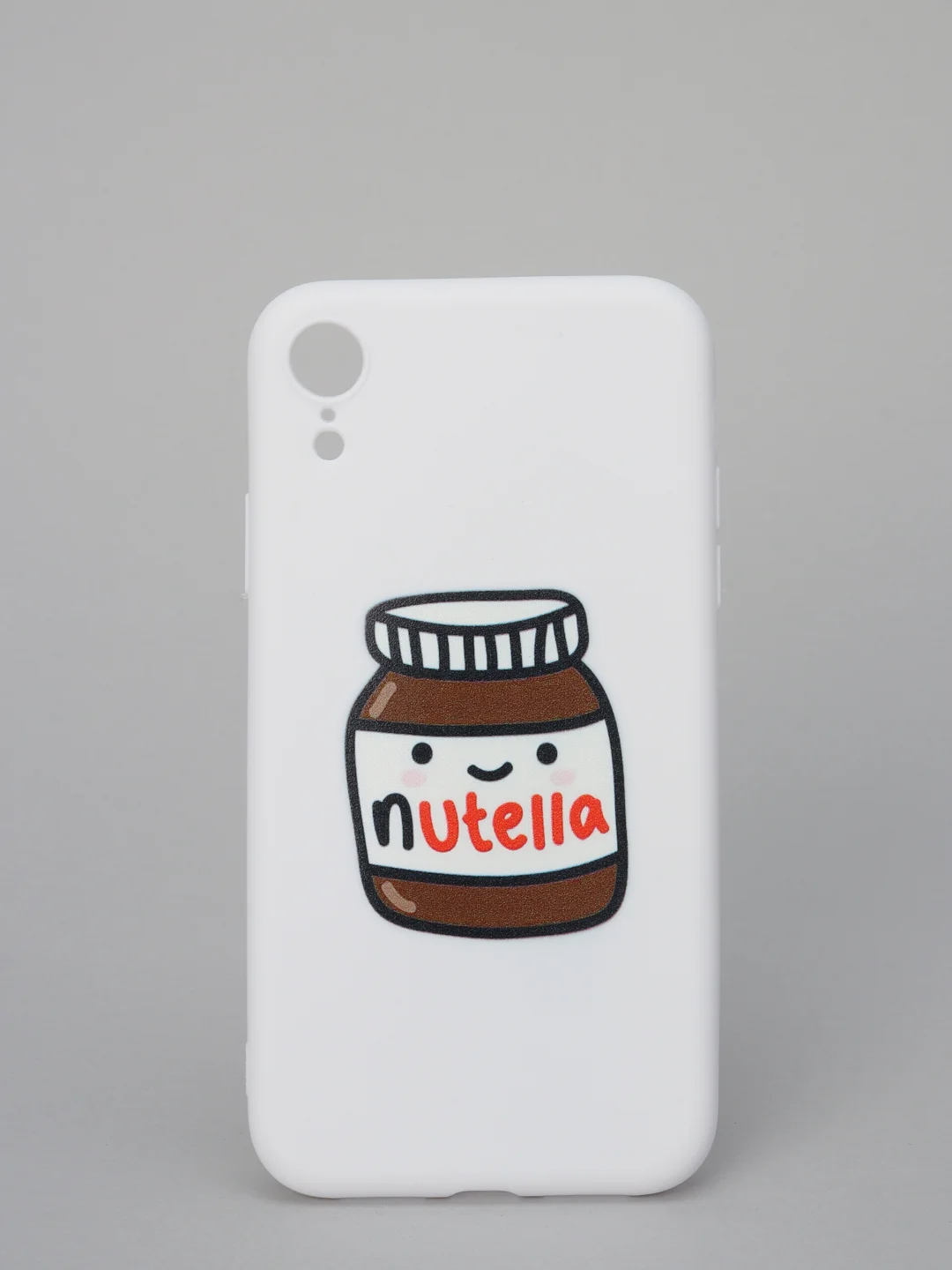 Белый чехол "Nutella"для iPhone, на айфон 7/8 Pro 11 12 Pro XR
