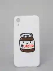 Белый чехол "Nutella"для iPhone, на айфон  7/8 Pro 11 12 Pro XR