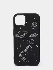 Приглушённый хаки чехол для iPhone "Planets", айфон 6s, 7/8 Plus, X, XS Max, XR, 11 Pro Max, 12 Pro, 13