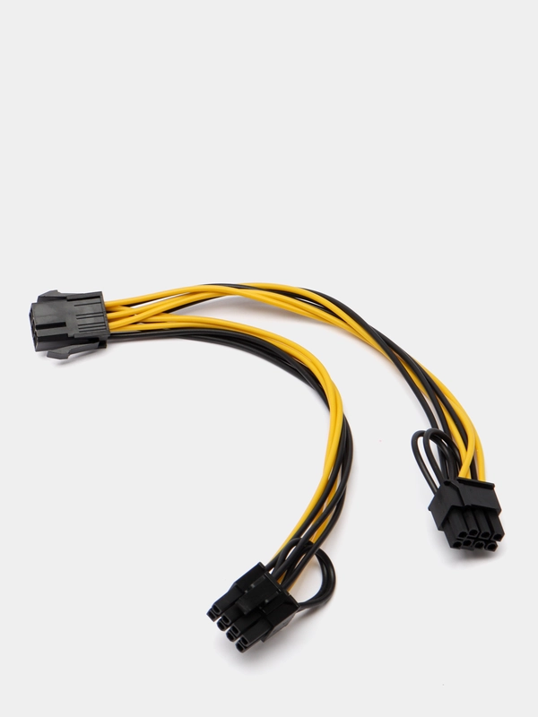 Переходник питания для видеокарт 6 PIN на 2 x 8 PIN, 2 + 6 PIN