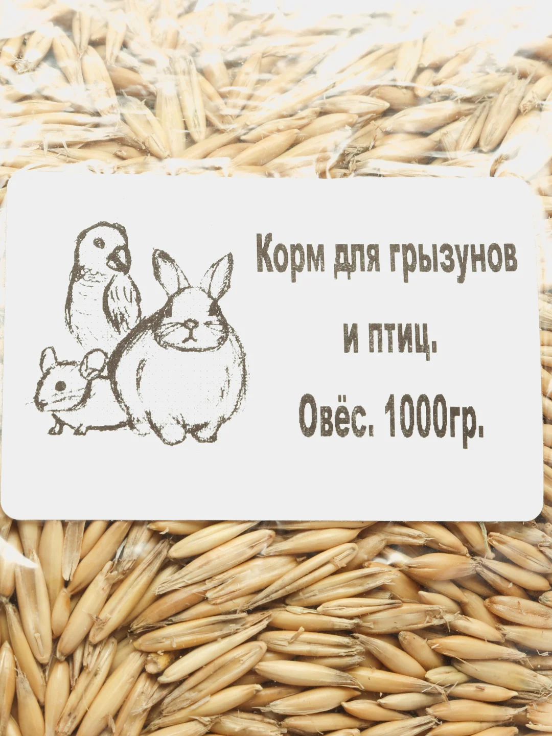 Корм для грызунов и птиц "Овёс", 1000 г