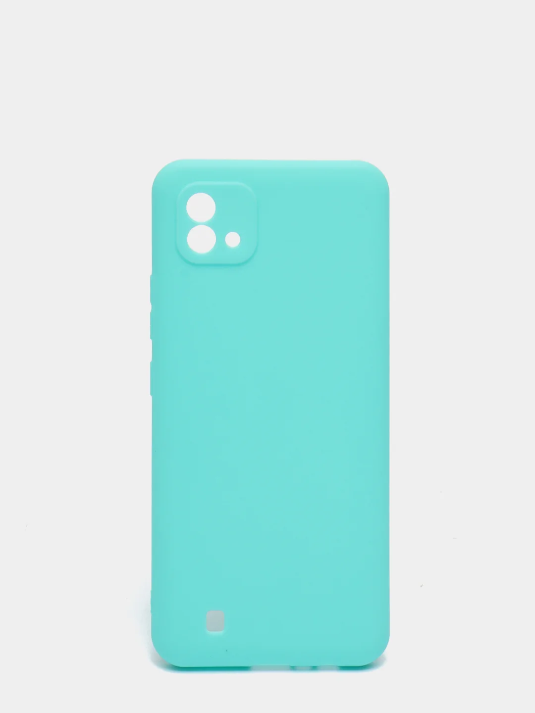 Бирюзовый чехол для Realme C20, C11 2021 силиконовый матовый