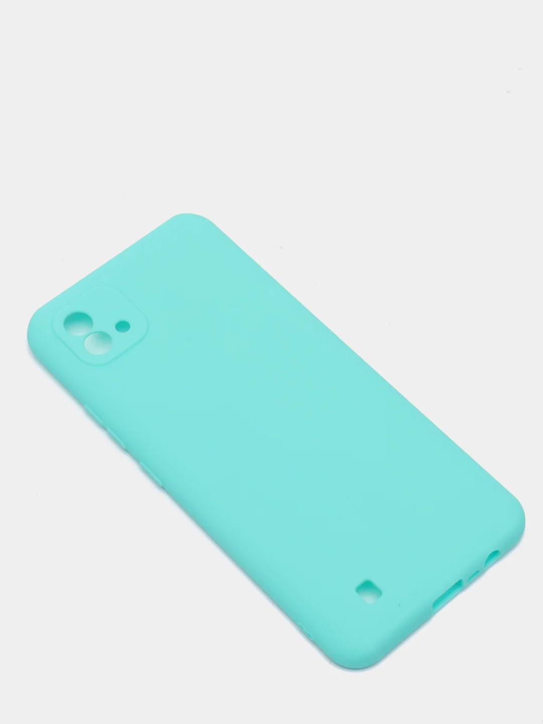 Бирюзовый чехол для Realme C20, C11 2021 силиконовый матовый