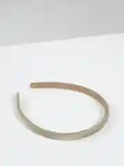 Оливковый ободок тонкий атласный, однотонный узкий ободок для волос