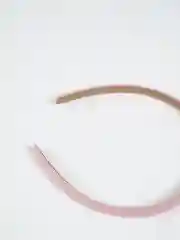 Оливковый ободок тонкий атласный, однотонный узкий ободок для волос