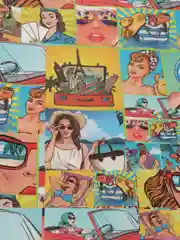 Алый бумага упаковочная глянцевая ,8 марта,50*70