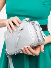 Серый металлик женская сумка Сinderella