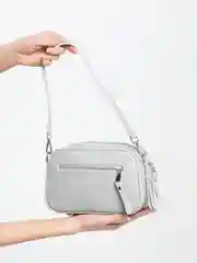 Серый металлик женская сумка Сinderella