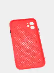 Красный чехол с защитой камеры на iPhone XS, XR, XSMAX, 11 PRO MAX, 12 PRO, 12 PROMAX