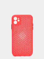 Красный чехол с защитой камеры на iPhone XS, XR, XSMAX, 11 PRO MAX, 12 PRO, 12 PROMAX
