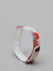 Коралловый ремешок для Xiaomi Mi Band 3, 4, 5, 6 силиконовый