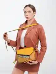 Горчичный женские кросс-боди