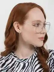 Серебряный солнцезащитные женские очки