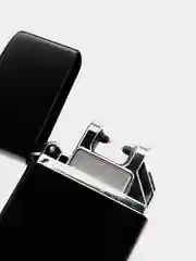 Черный зажигалка электронная, металлическая USB, зажигалка импульсная, плазменная зажигалка