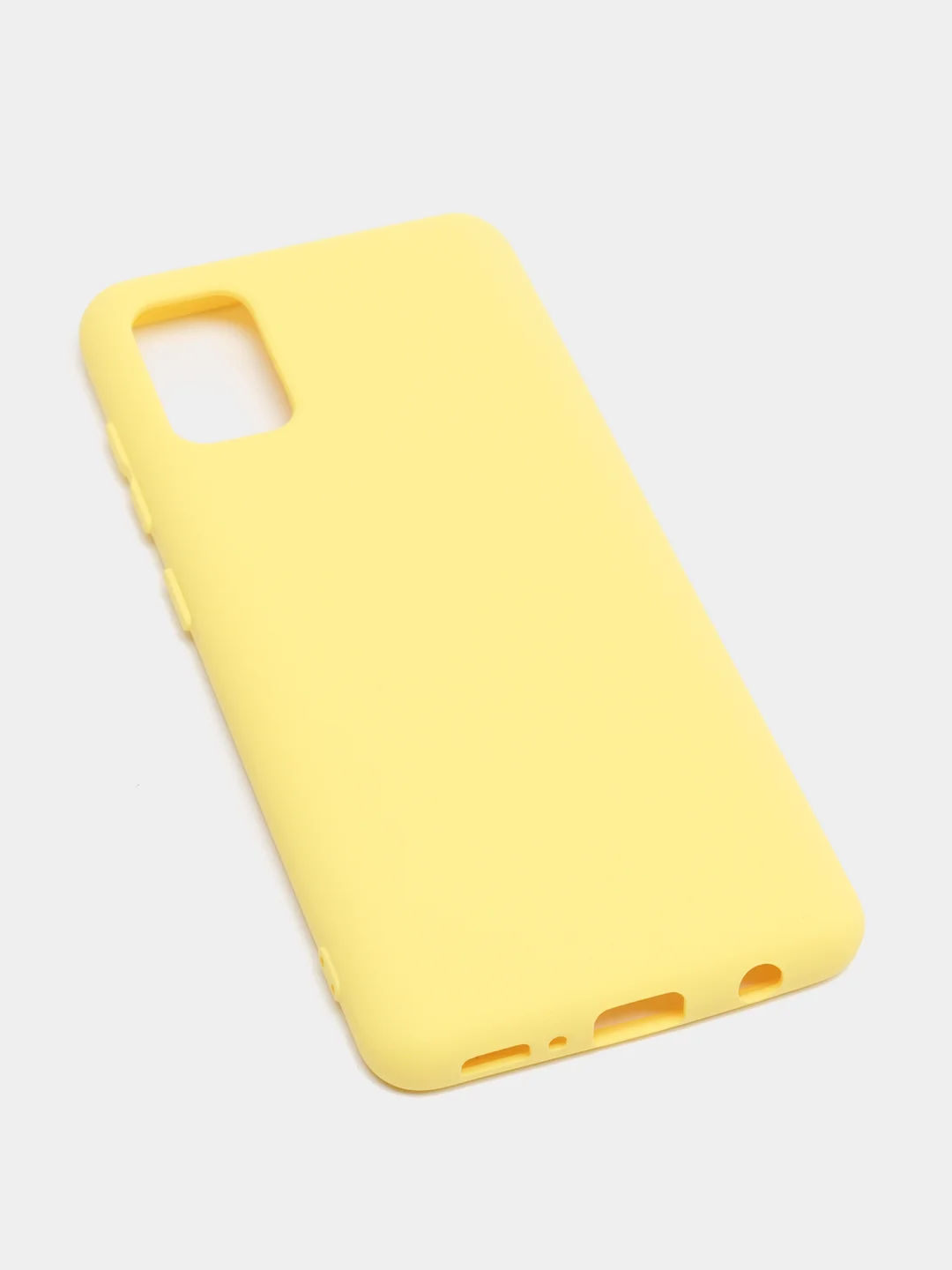 Лимонный чехол Silicone Cover для Samsung Galaxy A41, Самсунг Галакси А41 силиконовый