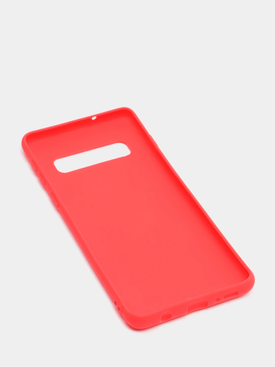 Красный чехол на Samsung (Самсунг) S8, S9, S9 plus, S10, S10 plus, S10e